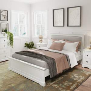 White Furniture – Padded Headboard Bed – Chaumont Collection