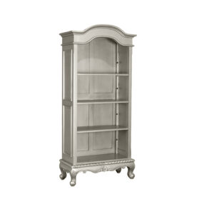 Louis XV Cezanne 3 Shelf Bookcase - Silver Frame