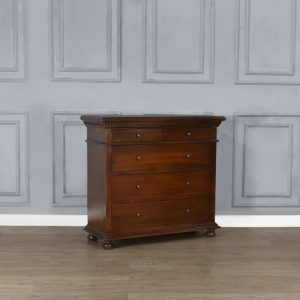 Bourbon 5 Drawer Chest in Chestnut Colour
