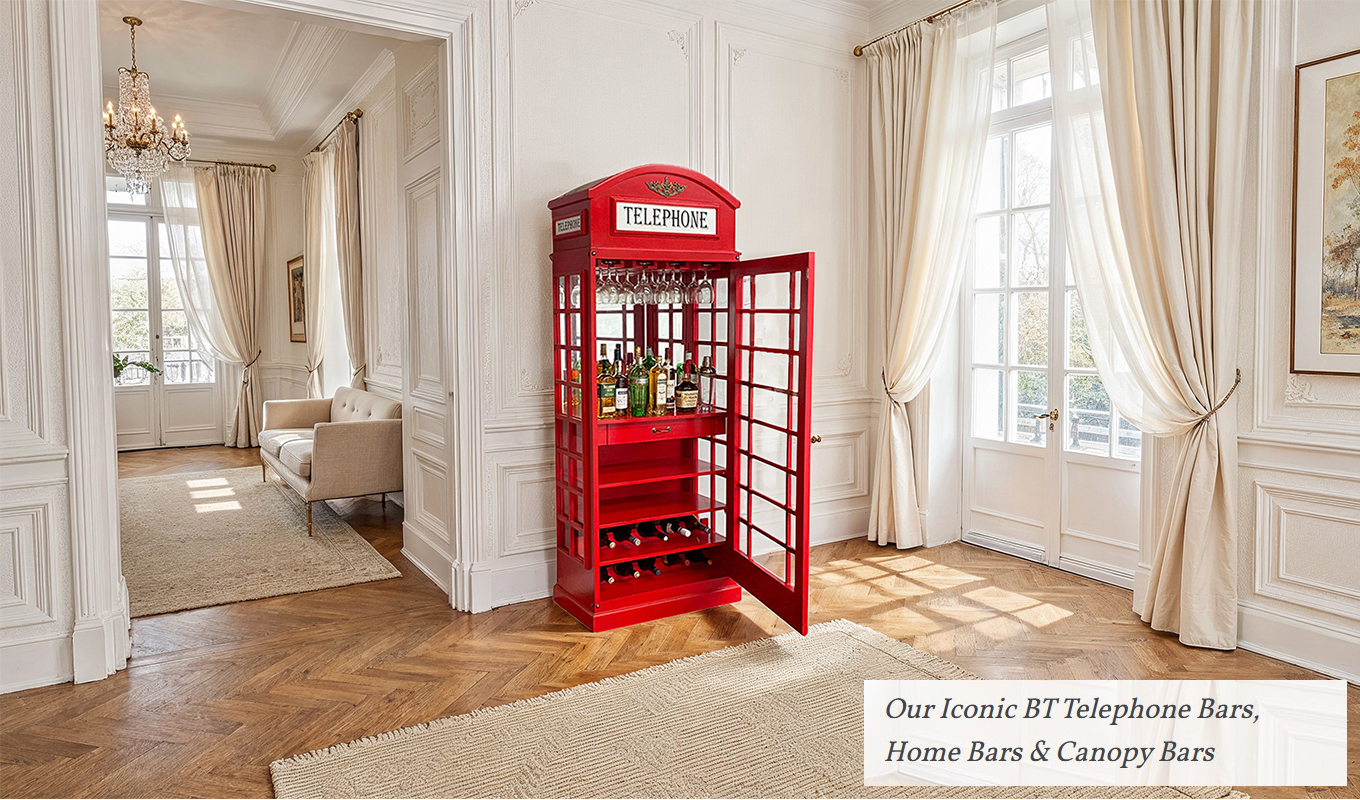 Iconic BT telephones bars Home Bars and Canopy Bars