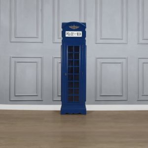 Drinks Cabinet - Iconic Retro Police Box Style Bar in Metro Blue - Mini
