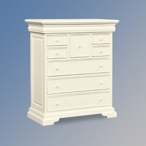 Versailles 9 Drawer Tall Chest – French Ivory