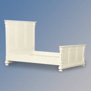 Louis XV Bourbon Sleigh Bed in French Ivory